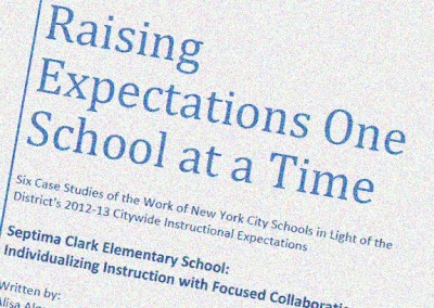 Policy and Practice: Documenting the Effects of the NYCDOE’s Citywide Instructional Expectations